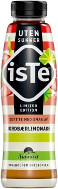 Iste Jordbær u/Sukker 0,5l flaske Sunniva