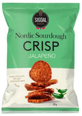 Nordic Sourdough Crisp Jalapeno 130g United Bakeries